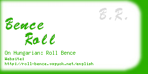bence roll business card